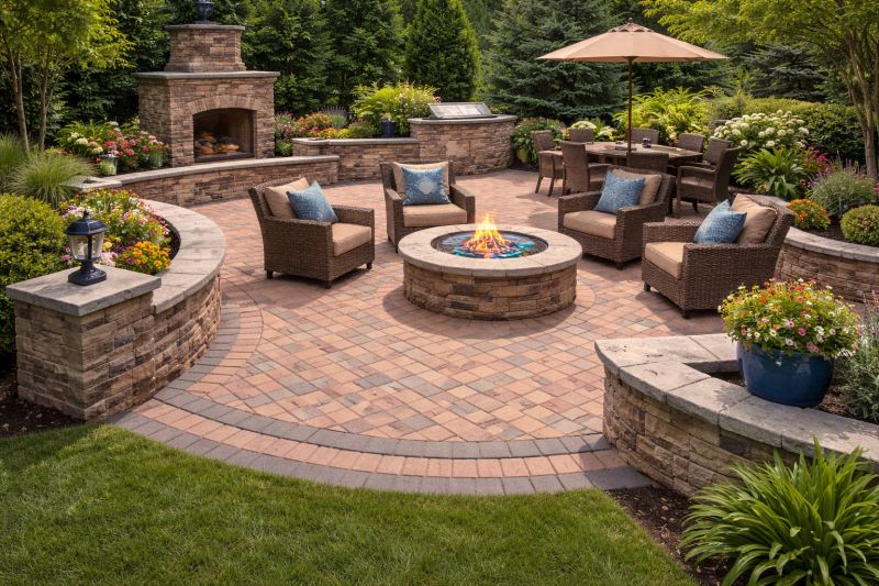 Patio Brick Installation in Nashua, NH